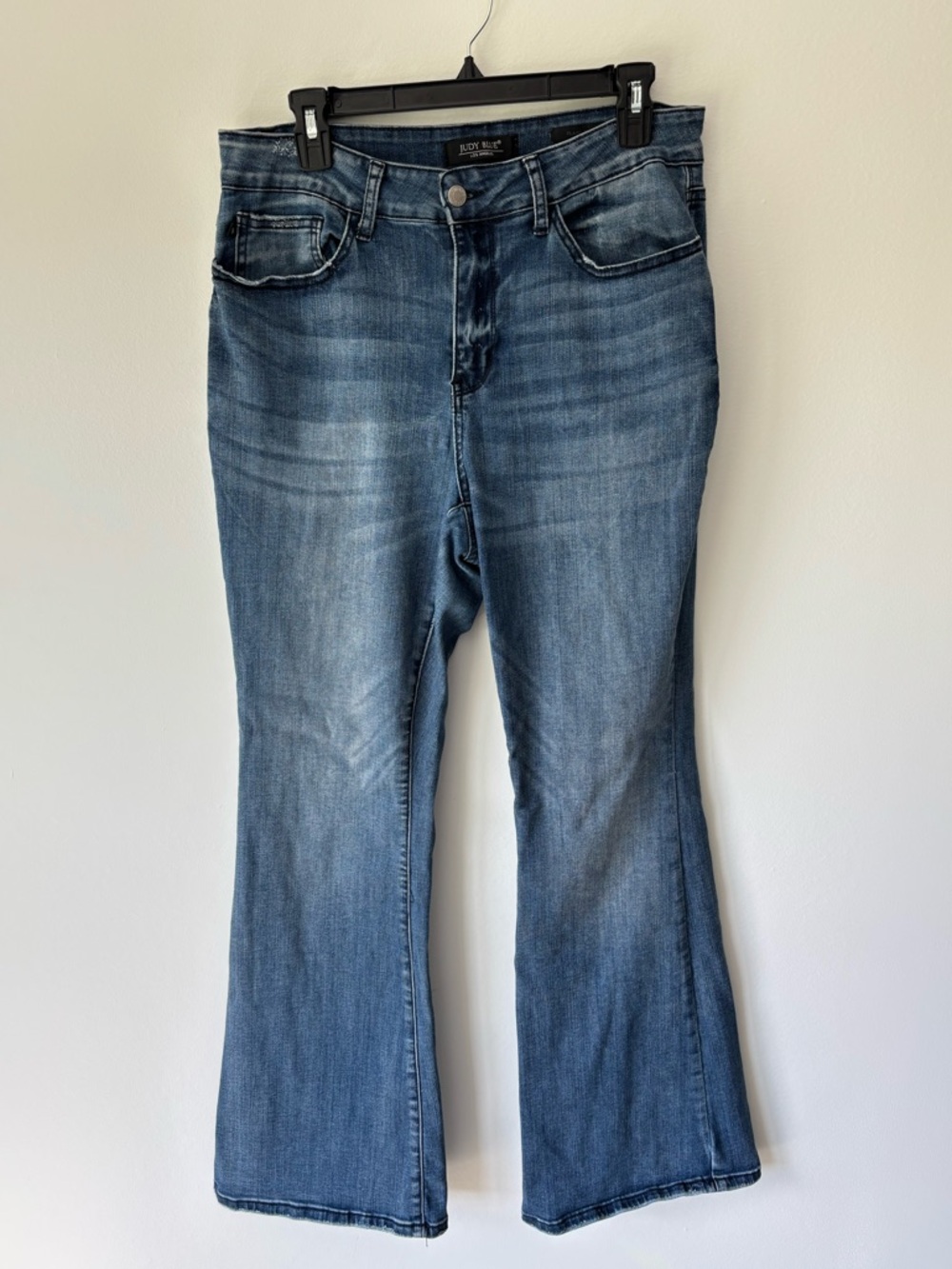 Judy Blue Flare Fit Jeans Medium Wash Denim Wide Leg Plus Size